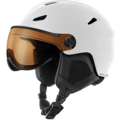 Relax Stealth Skihjelm med Visir | S2 Linse | Komfort & Sikkerhed